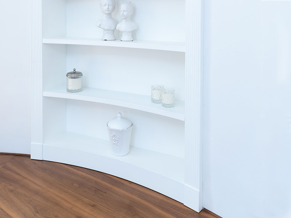 custom-fitted-curved-shelving-unit